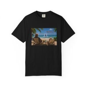 Nils Chill it T-shirt | Tropical Vacation Scene, Palm Trees, Ocean